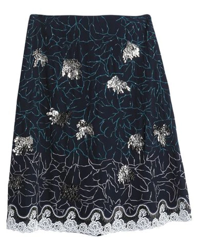 Shop Chloé Midi Skirts In Dark Blue