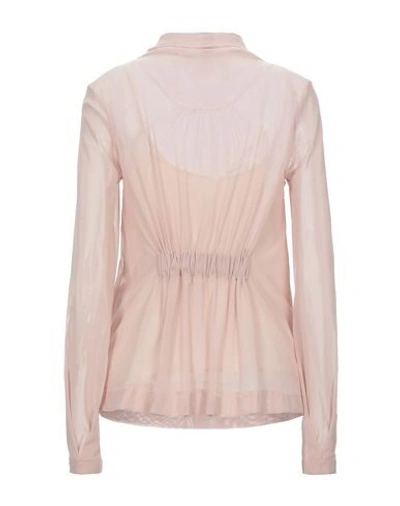 Shop Victoria Beckham Blouses In Pale Pink