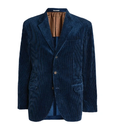 Shop Brunello Cucinelli Corduroy Tailored Jacket