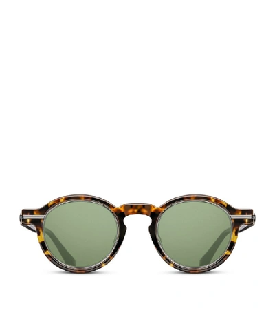 Shop Matsuda Bold Frame Sunglasses In Brown