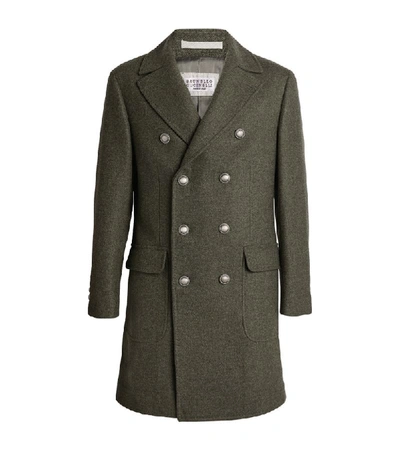 Shop Brunello Cucinelli Wool Overcoat