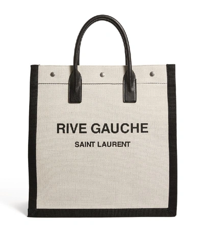 Shop Saint Laurent Rive Gauche Tote Bag In White