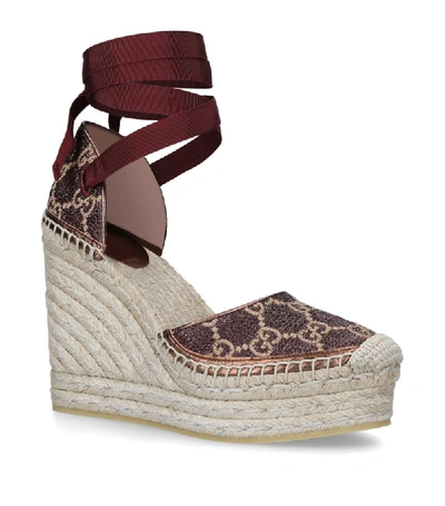 Shop Gucci Wedge Pilar Espadrilles 85