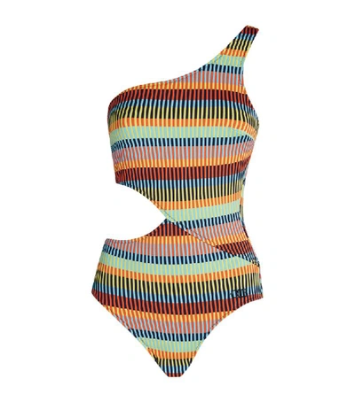 Shop Solid & Striped Claudia One-shoulder Swimsuit
