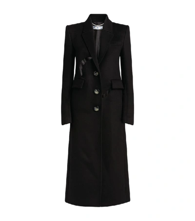 Shop Off-white Half Moon Overcoat