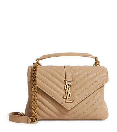 Saint Laurent Medium College Top handle Matelass Shoulder Bag In