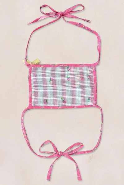 Loveshackfancy Love Shack Fancy Protective Face Mask In Blue Multi
