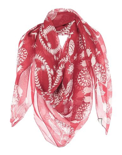 Shop Gucci Square Scarf In Red