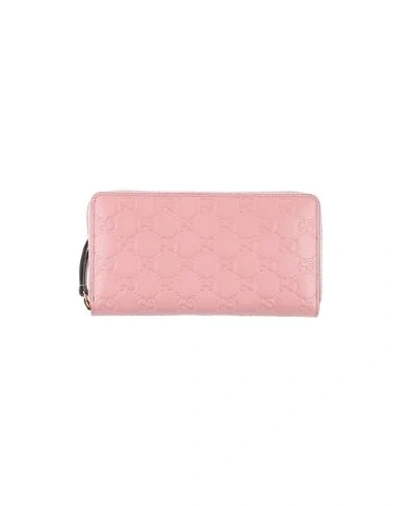 Shop Gucci Wallet In Pastel Pink