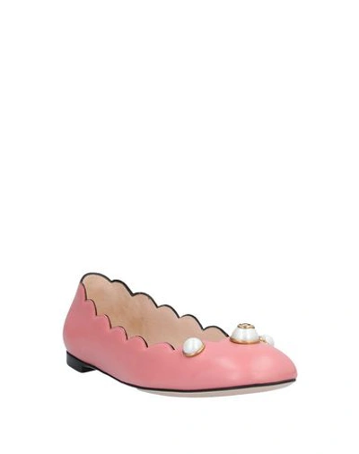 Shop Gucci Ballet Flats In Pink