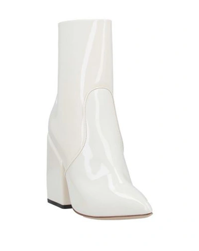Shop Petar Petrov Ankle Boots In Ivory