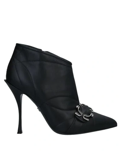 Dolce & Gabbana Ankle Boots Devotion Leather Black