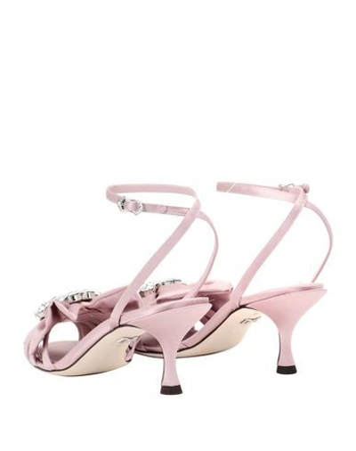 Dolce & Gabbana Pink Keira Crystal Heels Sandals Shoes