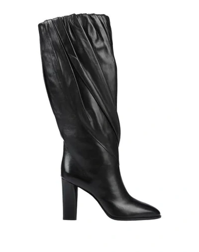 Givenchy Black Leather Boots In Black