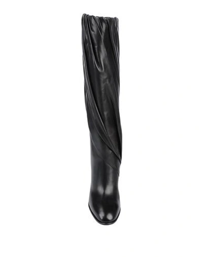 Givenchy Black Leather Boots In Black
