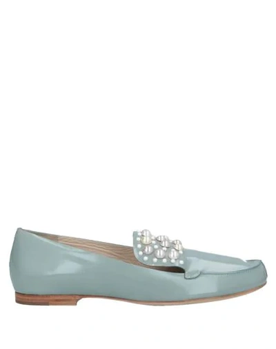 Shop Chloé Loafers In Light Green