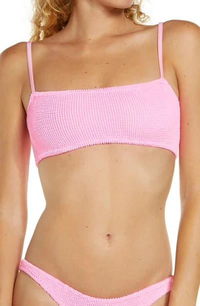 Shop Hunza G New Gigi Two-piece Bikini Swimsuit In Bubblegum Pink