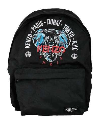 Shop Kenzo Nylon Backpack In Black