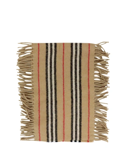 Shop Burberry Icon Scarf In Beige