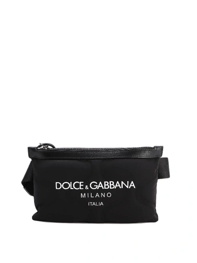 Shop Dolce & Gabbana Scuba Belt Bag In Black