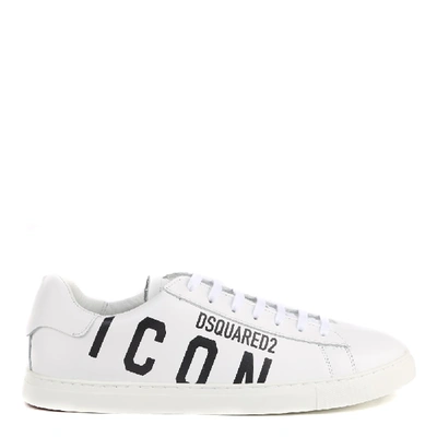 Shop Dsquared2 White Leather New Tennis Sneaker