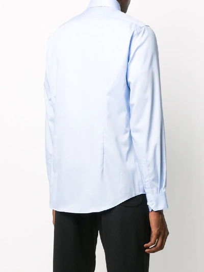 Shop Calvin Klein Slim Fit Shirt In Blue