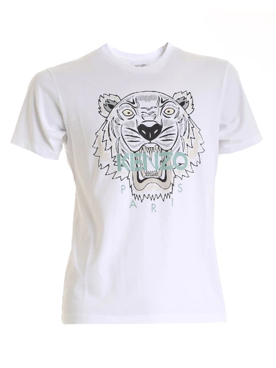 Shop Kenzo Classic Tiger T-shirt In White