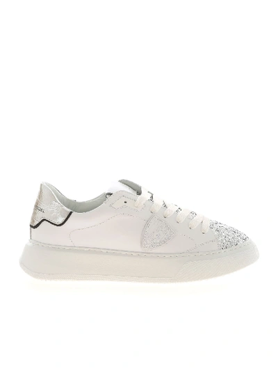 Shop Philippe Model Temple L D Sneakers In White