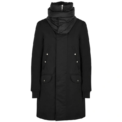 Shop Rick Owens Black Padded Twill Parka