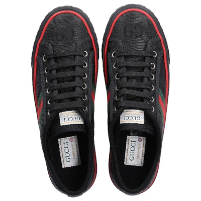 Shop Gucci Low-top Sneakers Tennis 1977 In Black
