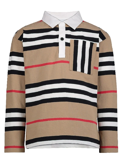 Shop Burberry Kids In Beige