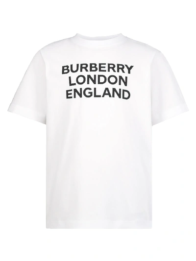 Shop Burberry Kids T-shirt For Girls In White