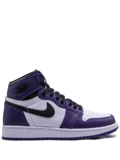 Jordan Air  1 High Retro Sneakers In Purple