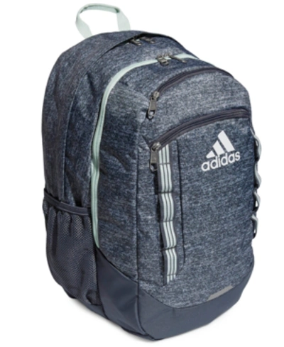 Shop Adidas Originals Adidas Excel V Backpack In Jersey Onix/ Onix/ Dash Green/ White