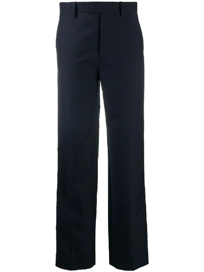 Shop Zadig & Voltaire Peter Tailleur Straight-leg Trousers In Blue
