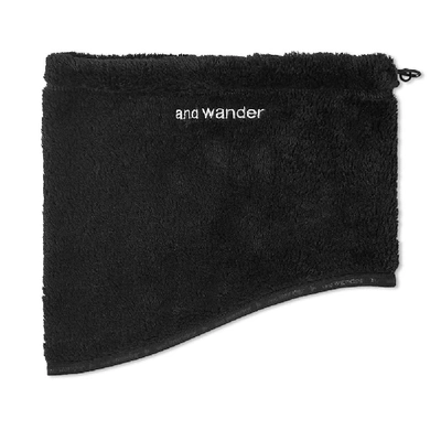 Shop And Wander High Loft Fleece Neck Warmer In Black