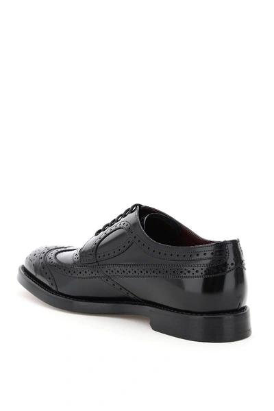 Shop Dolce & Gabbana Giotto Brogue Shoes In Black