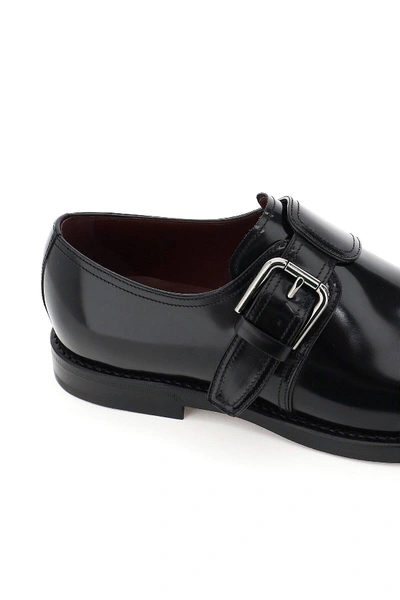 Shop Dolce & Gabbana Giotto Monk Shoes In Black