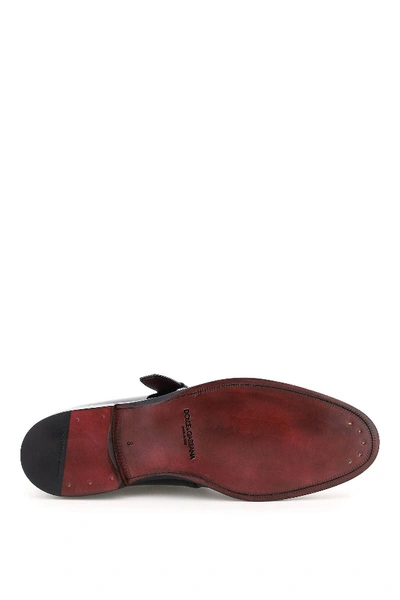 Shop Dolce & Gabbana Giotto Monk Shoes In Black