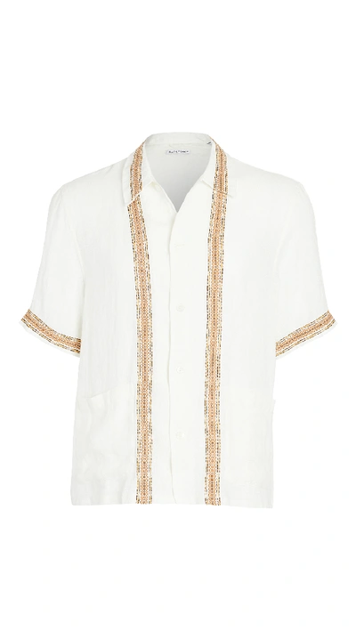 Shop Our Legacy Elder Short Sleeve Shirt In White Rough Sack