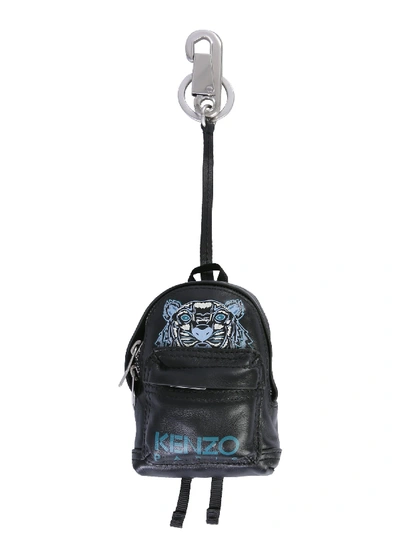 Shop Kenzo Backpack Key Ring With Logo In Nero