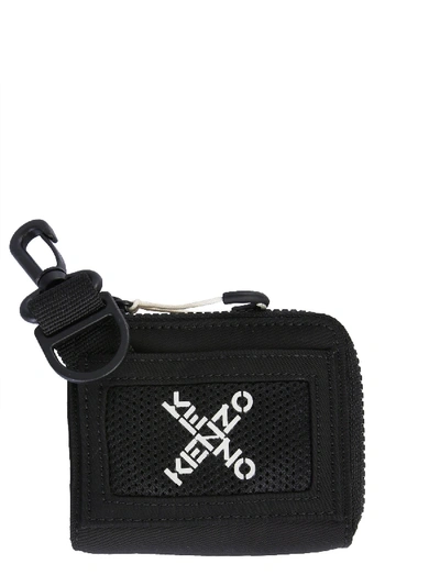 Shop Kenzo Wallet With Logo In Nero