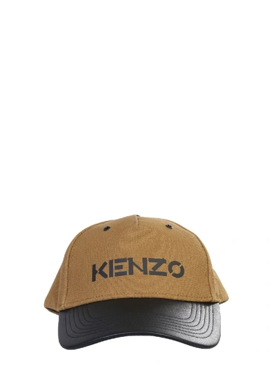 Shop Kenzo Baseball Cap In Beige