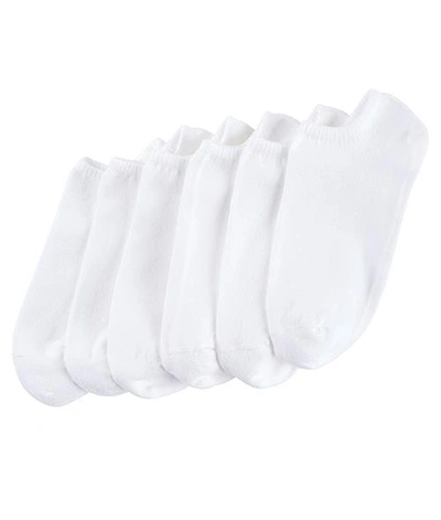 Shop Hue Cotton Low-cut Socks 6-pack In White