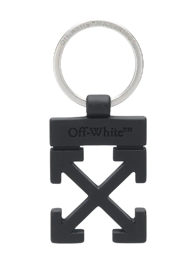 Shop Off-white Arrows Keyring In Black