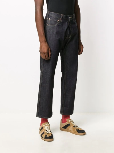 Shop Junya Watanabe X Levi's Mid-rise Straight Jeans In Blue