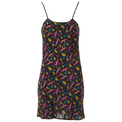 Pre-owned Lhd Silk Mini Dress In Multicolour