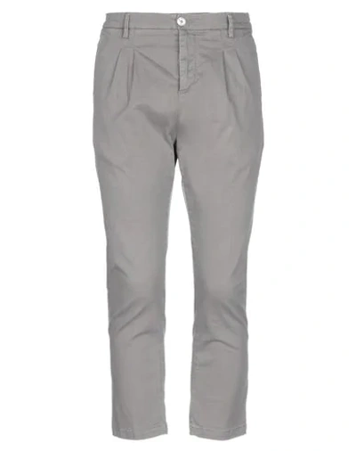 Shop Aglini Man Pants Grey Size 32 Cotton, Elastane