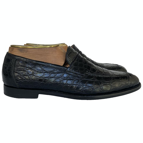 santoni alligator shoes
