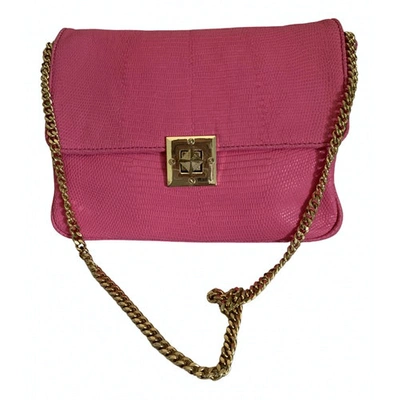 Pre-owned Balmain Pink Leather Handbag
